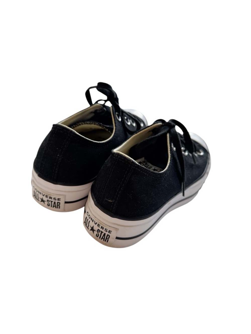Converse Womens 560250C Black Chuck Taylor All Star Lift Platform Size 7 Sneaker - Picture 4 of 8